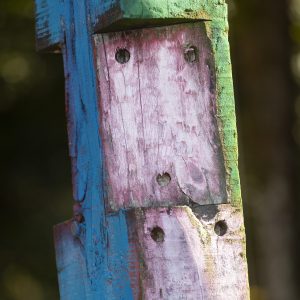 Las traviesas son una constante en la obra de Agustín Ibarrola. Ahora, lo puedes ver en la Sala Rekalde.