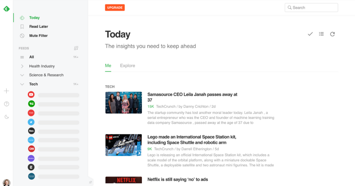 Feedly, la mejor herramienta de curación de contenidos. 