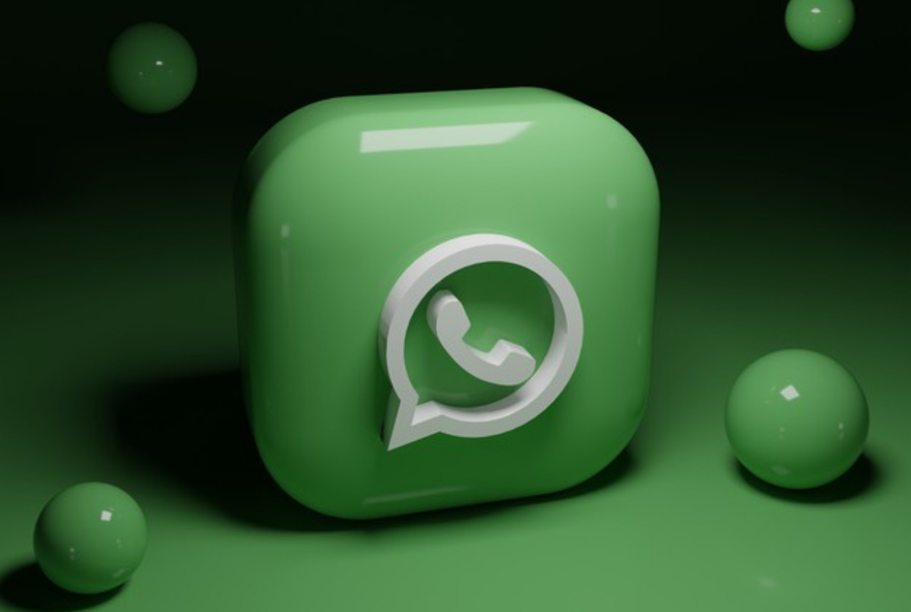 Icono verde gigante de WhatsApp.